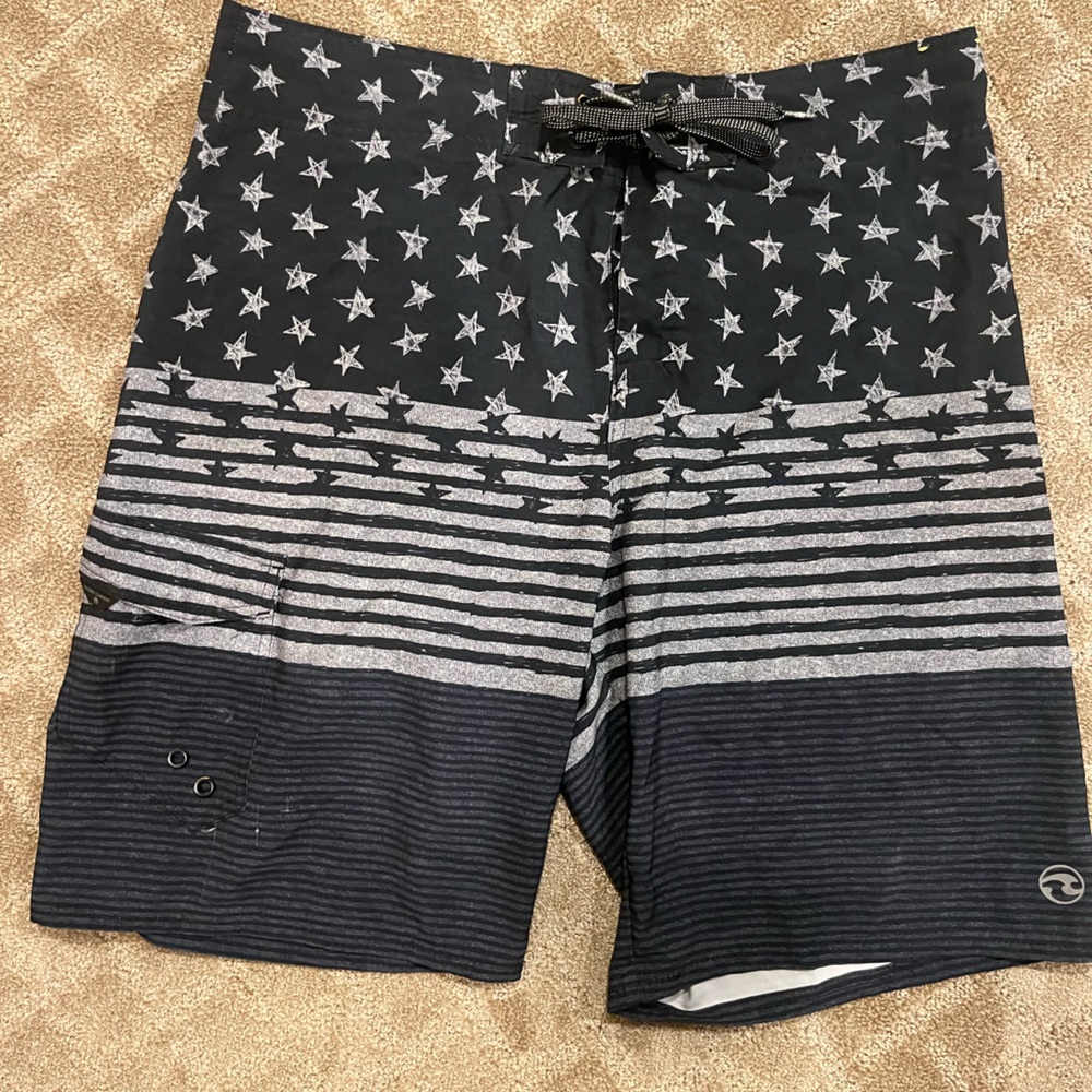 Black and Gray Star Patterned swim suit